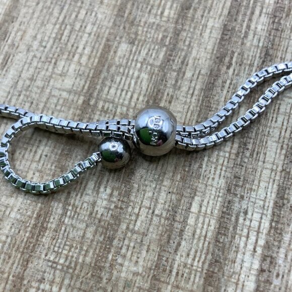 IBB Brillance Marcasite Butterfly Floral Adjustable Slide Bracelet - Picture 7 of 7